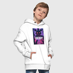 Толстовка оверсайз детская Freddy - мишка Фредди, цвет: белый — фото 2