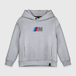 Толстовка оверсайз детская BMW logo sport, цвет: меланж