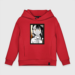 Толстовка оверсайз детская Не издевайся Нагаторо Хаясэ, цвет: красный