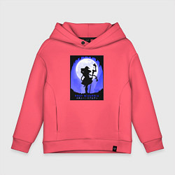 Толстовка оверсайз детская Реинкарнация безработного Рокси Мигурдия волшебниц, цвет: коралловый