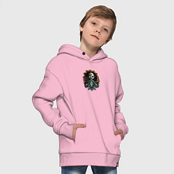 Толстовка оверсайз детская Адептус Warhammer, цвет: светло-розовый — фото 2
