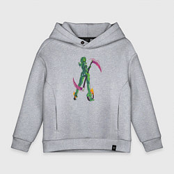 Толстовка оверсайз детская Slimegirl, цвет: меланж