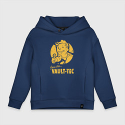 Толстовка оверсайз детская Vault boy like print, цвет: тёмно-синий