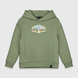 Толстовка оверсайз детская Добро пожаловать в Дублин, цвет: авокадо