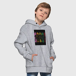 Толстовка оверсайз детская Моя геройская академия Всемогущий Отяко Урарака, цвет: меланж — фото 2
