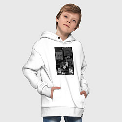 Толстовка оверсайз детская Эта фарфоровая кукла влюбилась, цвет: белый — фото 2