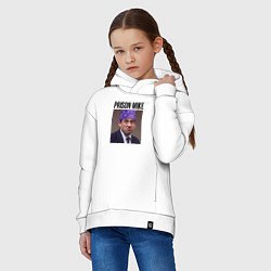 Толстовка оверсайз детская Prison mike Michael Scott - офис, цвет: белый — фото 2