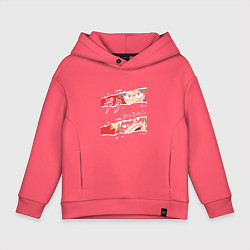 Толстовка оверсайз детская Моя геройская академия My Hero Academia Деку Бакуг, цвет: коралловый