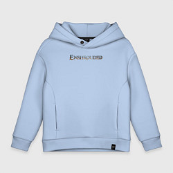 Толстовка оверсайз детская Enshrouded logo, цвет: мягкое небо