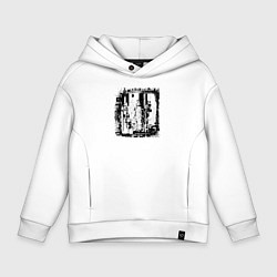 Толстовка оверсайз детская Input interrupt, цвет: белый