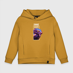 Толстовка оверсайз детская Snake 2025, цвет: горчичный