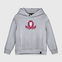 Толстовка оверсайз детская Money heist bad ass, цвет: меланж