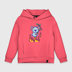 Детское худи оверсайз Пожар у коалы