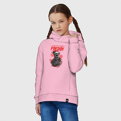 Толстовка оверсайз детская Five Nights at Freddys - Freddy, цвет: светло-розовый — фото 2