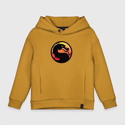 Толстовка оверсайз детская Mortal Kombat, цвет: горчичный
