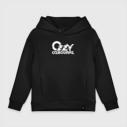 Толстовка оверсайз детская Ozzy Osbourne - logo, цвет: черный