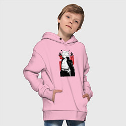 Толстовка оверсайз детская Токийские мстители Мандзиро, цвет: светло-розовый — фото 2