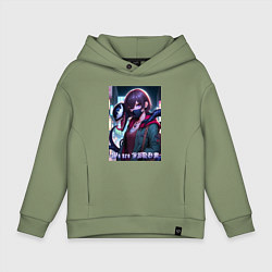 Толстовка оверсайз детская We are Venom - meme, цвет: авокадо