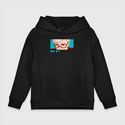 Толстовка оверсайз детская Сэико Аясэ, цвет: черный