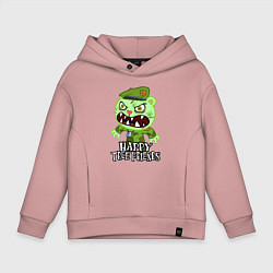 Толстовка оверсайз детская Angry - Flippy, цвет: пыльно-розовый