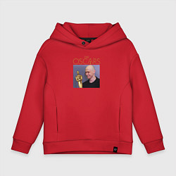 Толстовка оверсайз детская Оскар Юры, цвет: красный