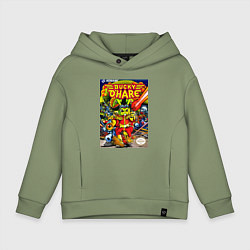 Толстовка оверсайз детская Баки о хэр, цвет: авокадо