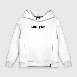 Толстовка оверсайз детская Champion, цвет: белый