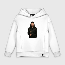 Толстовка оверсайз детская Bones с тростью, цвет: белый