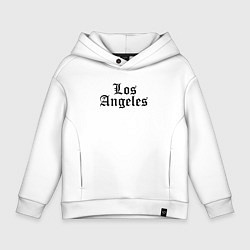 Толстовка оверсайз детская Los Angeles - California USA, цвет: белый