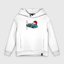 Толстовка оверсайз детская Toyota MR2, цвет: белый