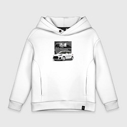 Толстовка оверсайз детская Suzuki Swift Компактный Стиль, цвет: белый