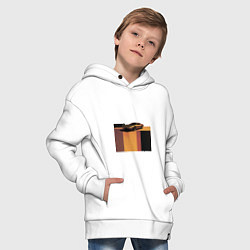 Толстовка оверсайз детская Ретрофутуризм спорткар поп-арт 1970-е, цвет: белый — фото 2