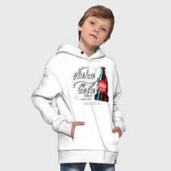 Толстовка оверсайз детская Nuka cola - Fallout, цвет: белый — фото 2