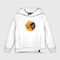 Толстовка оверсайз детская Зато душа теплая, цвет: белый