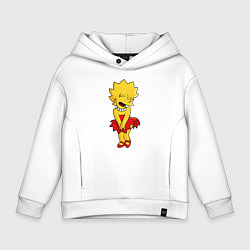 Толстовка оверсайз детская Simpsons - Lisa Monroe, цвет: белый