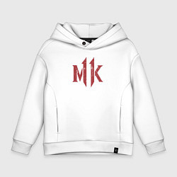 Толстовка оверсайз детская Kombat, цвет: белый
