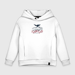 Толстовка оверсайз детская Кавказ Вершины вдохновения, цвет: белый