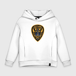 Толстовка оверсайз детская Gotham city police, цвет: белый