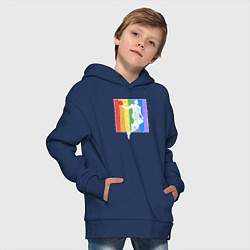Толстовка оверсайз детская Play basket, цвет: тёмно-синий — фото 2