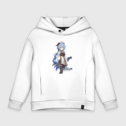 Толстовка оверсайз детская Гань Юй Genshin Impact, цвет: белый