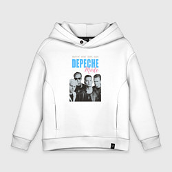 Толстовка оверсайз детская Depeche Mode Violator portrait, цвет: белый