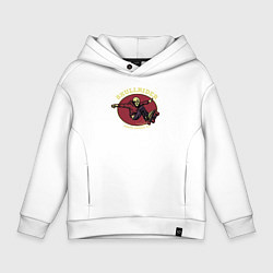 Толстовка оверсайз детская Skullrider, цвет: белый