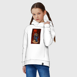 Толстовка оверсайз детская Space Marine, цвет: белый — фото 2