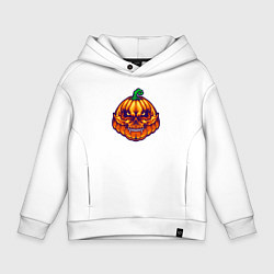 Толстовка оверсайз детская Ghost pumpkin, цвет: белый
