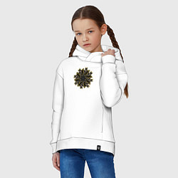 Толстовка оверсайз детская Калейдоскоп Бэтмена, цвет: белый — фото 2