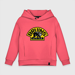 Толстовка оверсайз детская HC Boston Bruins Label, цвет: коралловый