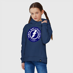Толстовка оверсайз детская HC Tampa Bay Lightning, цвет: тёмно-синий — фото 2
