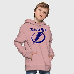 Толстовка оверсайз детская HC Tampa Bay, цвет: пыльно-розовый — фото 2