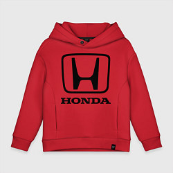 Толстовка оверсайз детская Honda logo, цвет: красный