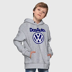 Толстовка оверсайз детская Volkswagen Das Auto, цвет: меланж — фото 2